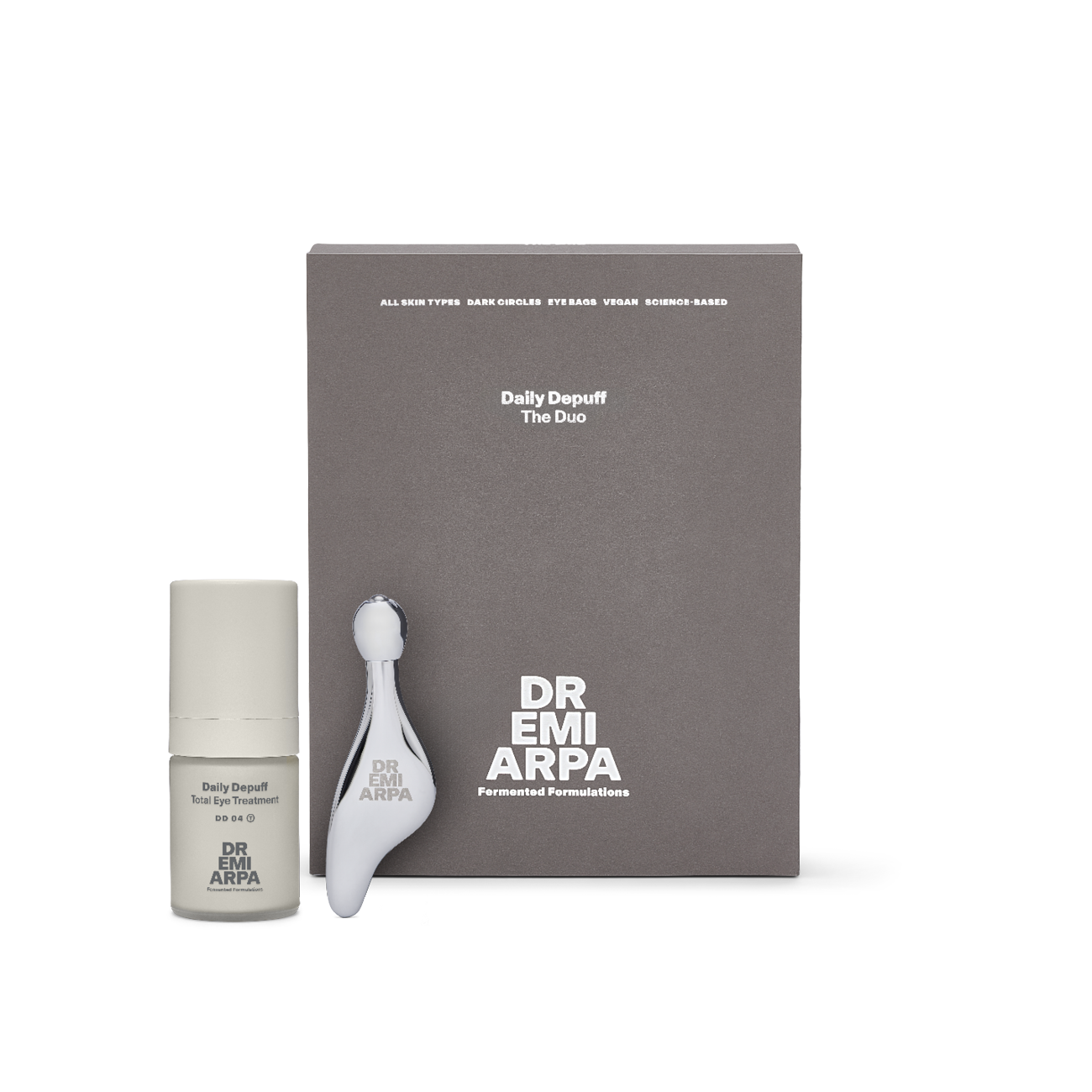 Daily Depuff Set: Eye Cream and Gua Sha 