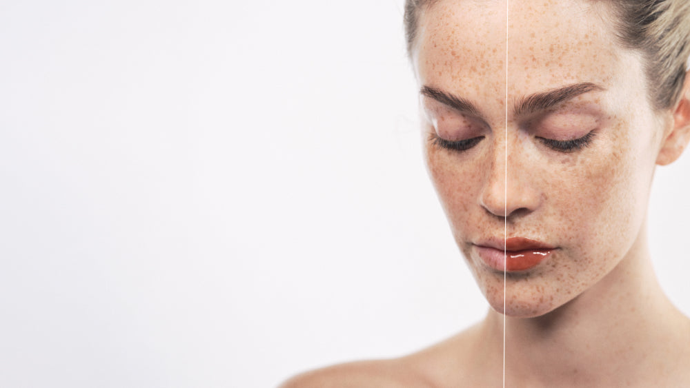 Woman with beautifully groomed lips